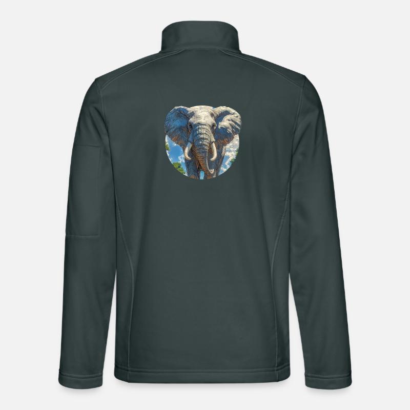 Elefantendesign Unisex Softshelljacke