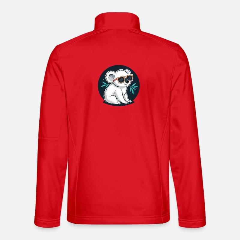 Koala chic lunettes soleil - Veste en tissu softshell Unisexe - rouge