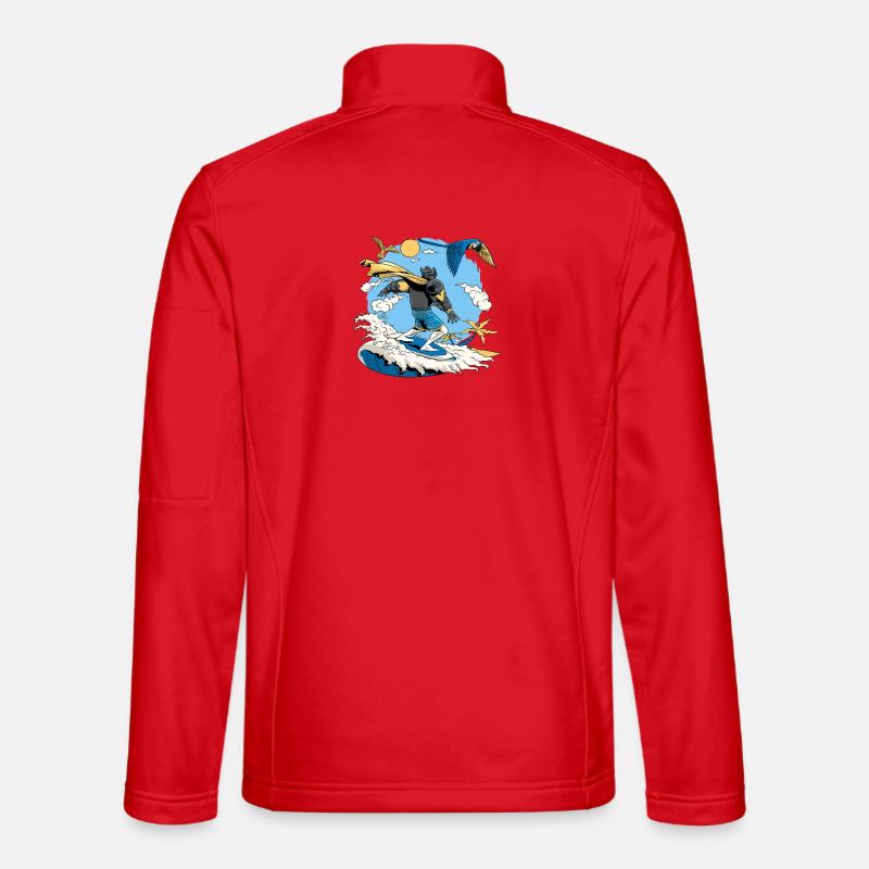 Island Surfer Sandpiper - Unisex Softshelljacke - Rot