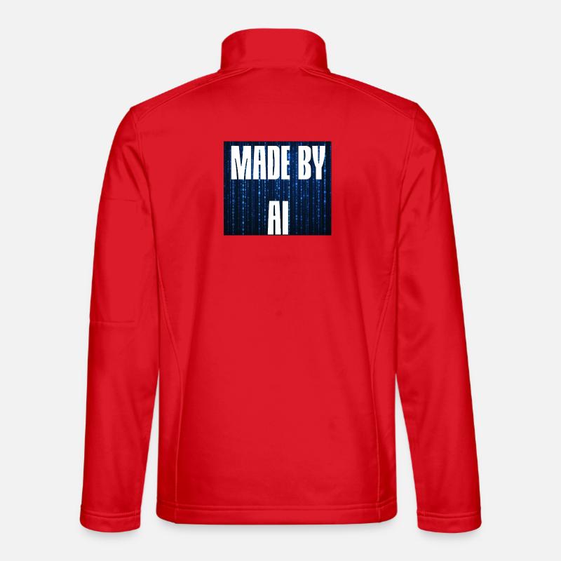Hergestellt von AI Blue - Unisex Softshelljacke - Rot