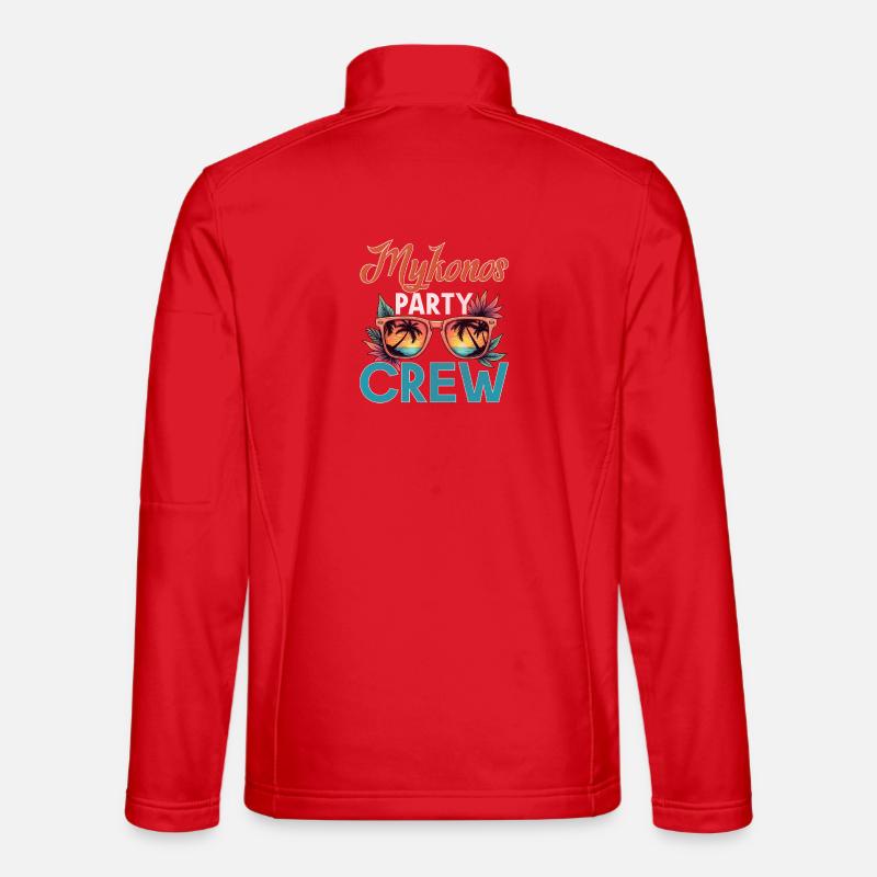 Mykonos Crew - Unisex Softshelljacke - Rot