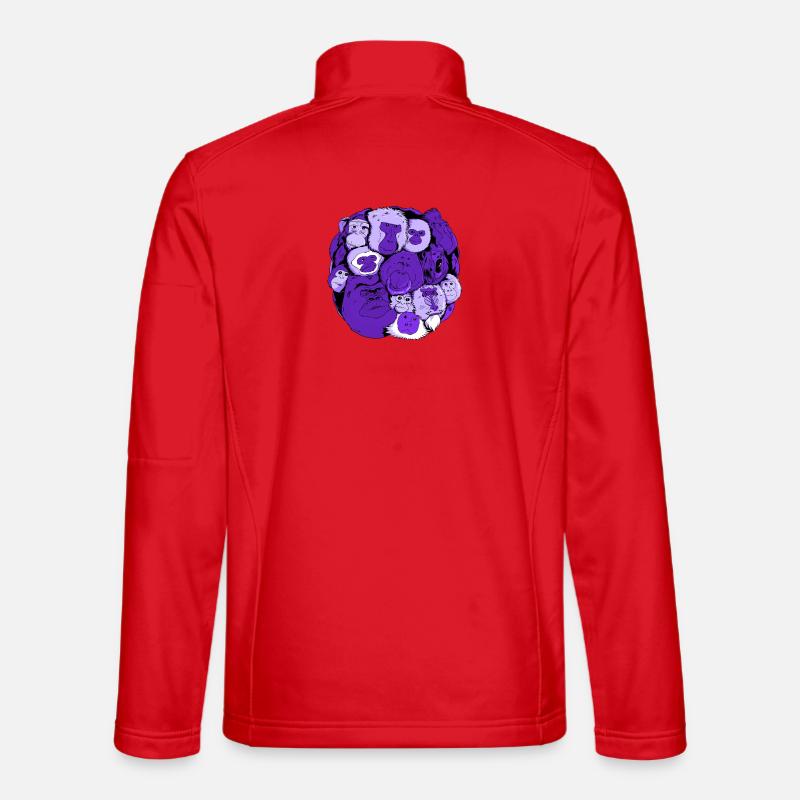 Monkey Ball - Unisex Softshelljacke - Rot