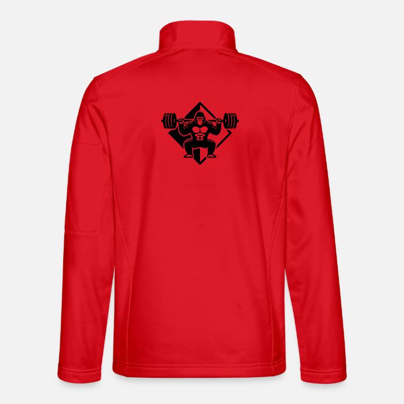 Gorille - Veste en tissu softshell Unisexe - rouge