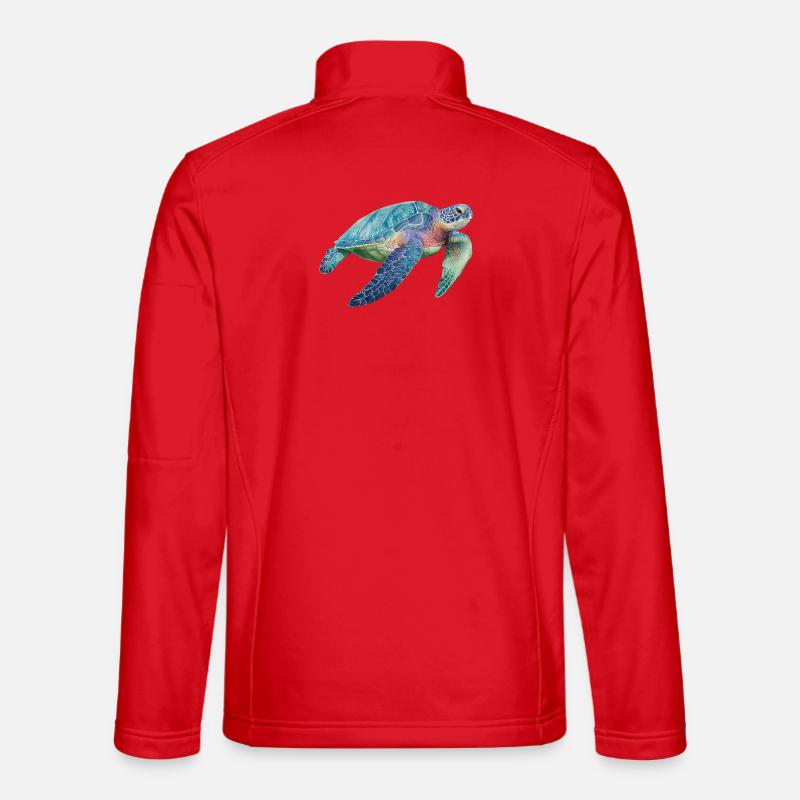 Schildkröte - Unisex Softshelljacke - Rot