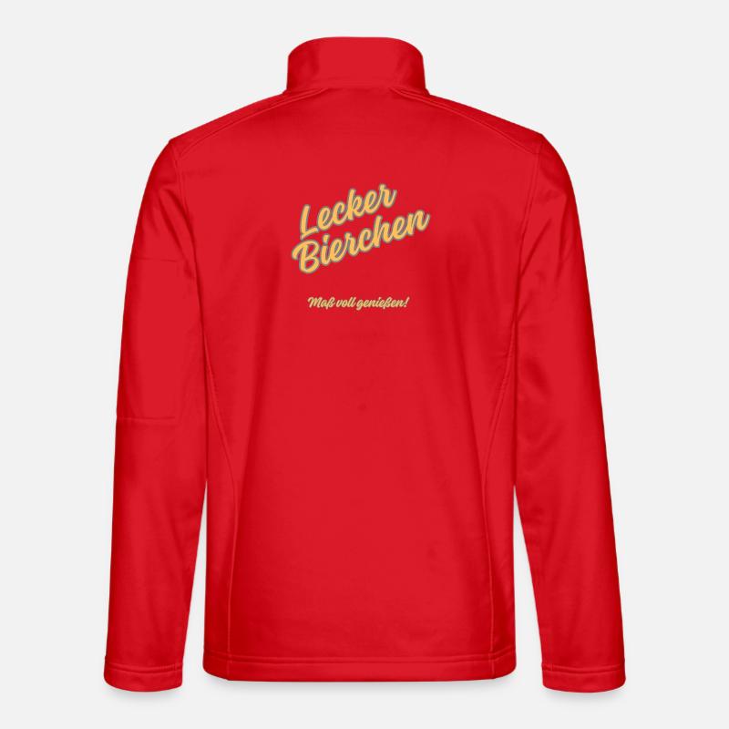 Lecker Bierchen – Maß voll Genießen - Unisex Softshelljacke - Rot