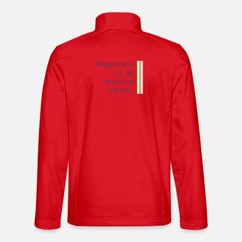 Happiness is my passion - Unisex Softshell Jacket - red