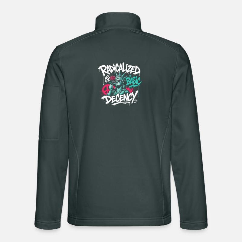 Radikalisierte Basic Decency Graffiti Unisex Softshelljacke