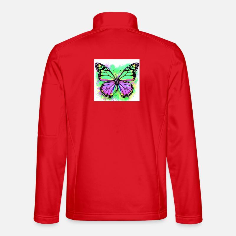 papillon - Veste en tissu softshell Unisexe - rouge