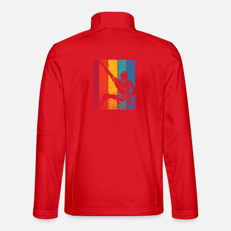 Bloc de bloc de Boulderer - Veste en tissu softshell Unisexe - rouge