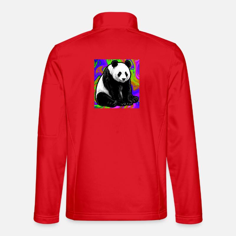 panda - Veste en tissu softshell Unisexe - rouge