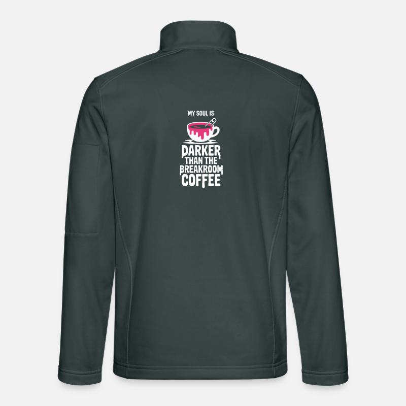 Plus sombre que le café de la salle de pause Veste en tissu softshell Unisexe