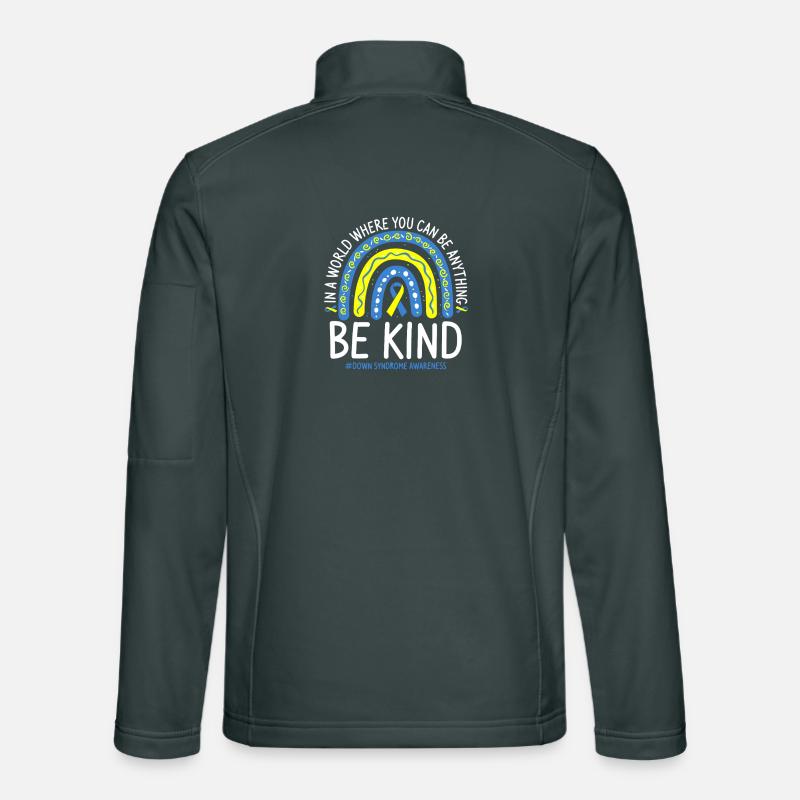Be Kind Rainbow Awareness Unisex Softshell Jacket
