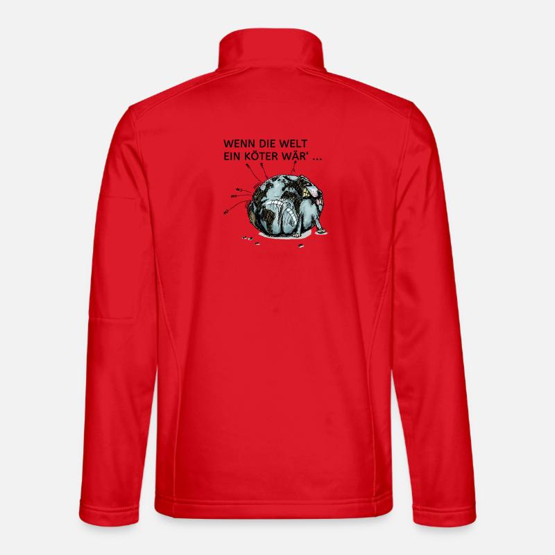 Weltköter - Unisex Softshelljacke - Rot