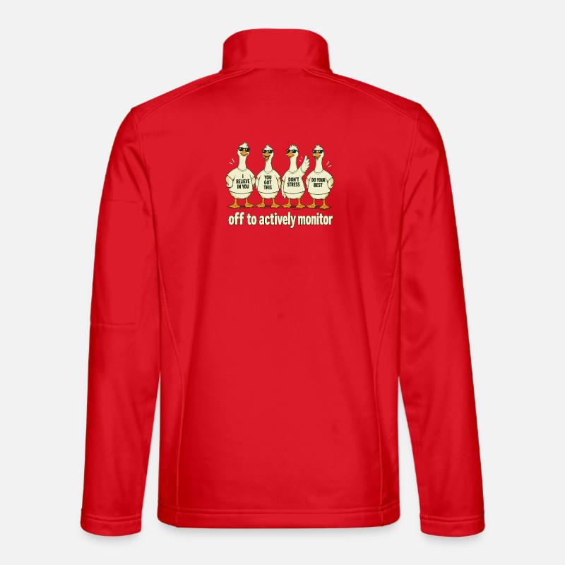 Off To Actively Monitor Design - Unisex Softshell Jacket - red
