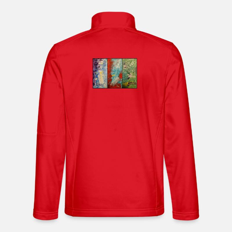 Triptych Color Flow Unisex Softshell Jacket