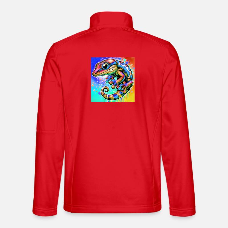 Gecko - Unisex Softshelljacke - Rot