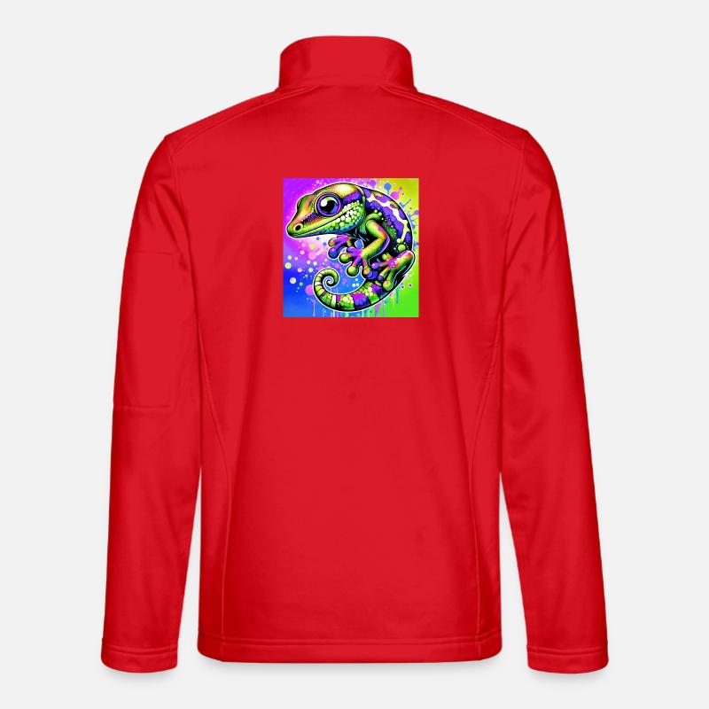 Gecko - Unisex Softshelljacke - Rot