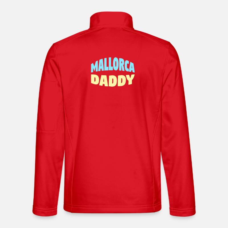 Papa de Majorque - Veste en tissu softshell Unisexe - rouge