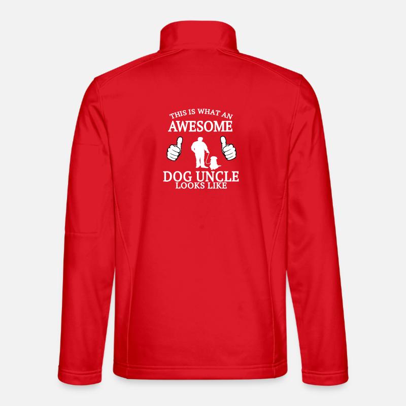 Toller Hund, wie Onkel aussieht - Unisex Softshelljacke - Rot
