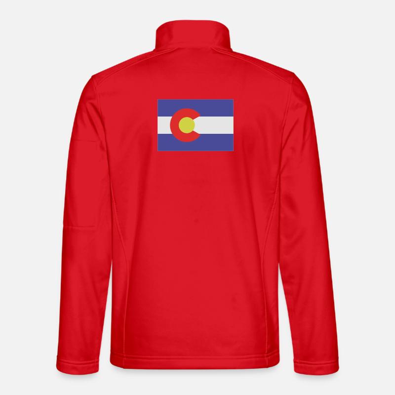 Drapeau de l’État du Colorado Veste en tissu softshell Unisexe