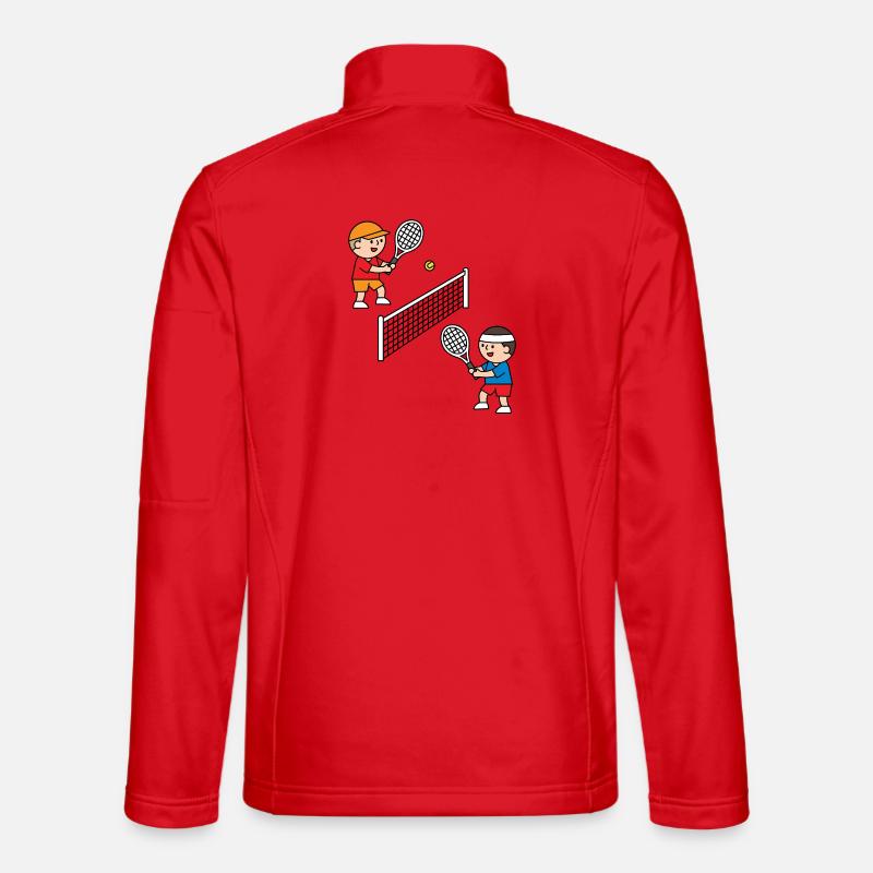 Playing tennis is fun! - Unisex Softshell Jacket - red
