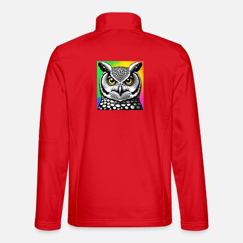 Eule - Unisex Softshelljacke - Rot