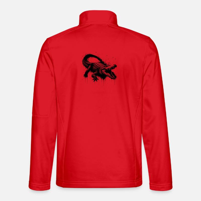 Crocodile Grunge - Unisex Softshell Jacket - red