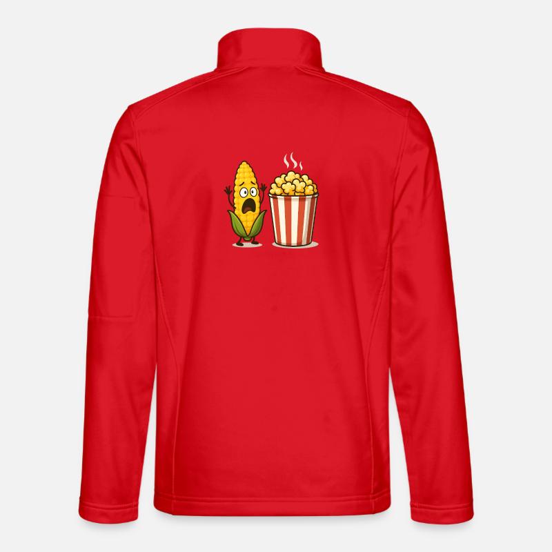 Shocked Corn Popcorn Unisex Softshell Jacket