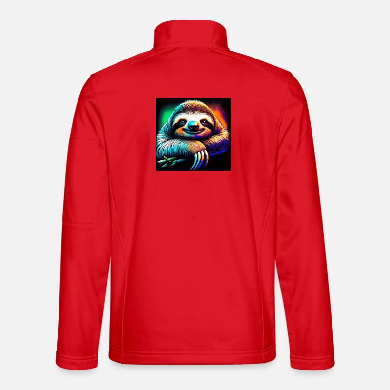 sloth - Unisex Softshell Jacket - red