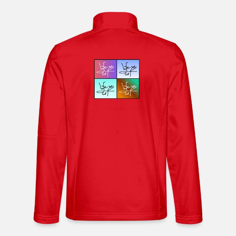 Life is Art - Unisex Softshelljacke - Rot