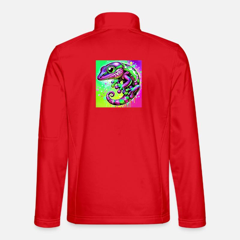 Gecko - Unisex Softshelljacke - Rot