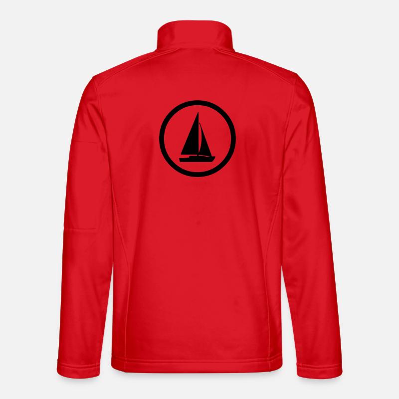 Voile - Veste en tissu softshell Unisexe - rouge
