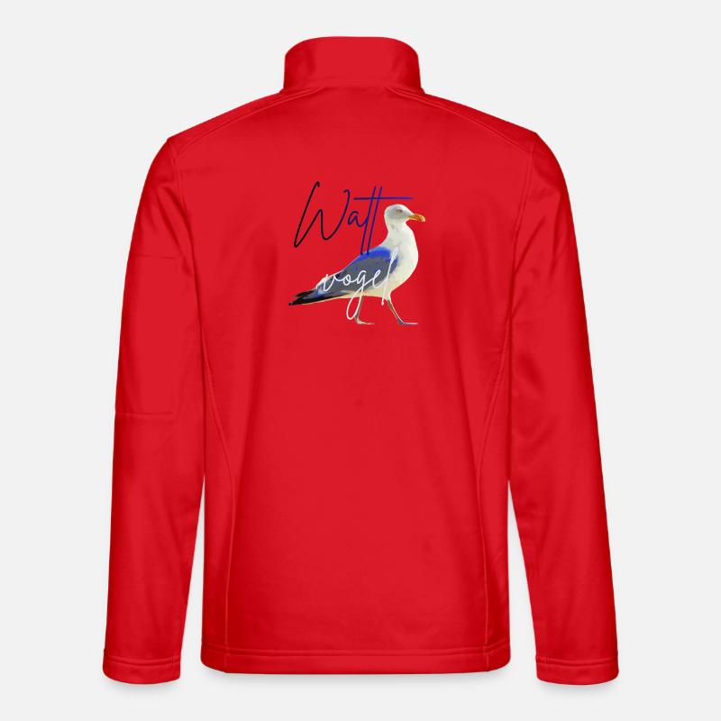 Wattvogel_3.2 - Unisex Softshell Jacket - red