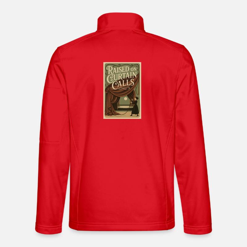 Aufgewachsen mit Applaus | Theater - Unisex Softshelljacke - Rot