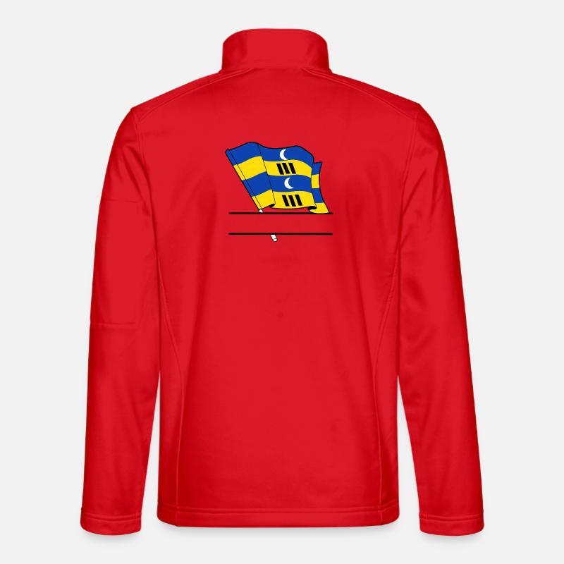 Ameland Flag – Custom Island Design Unisex Softshell Jacket