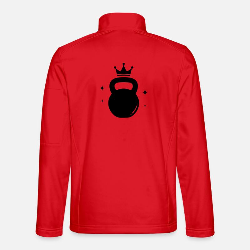 Kettlebell Queen – Fitness Krone - Unisex Softshell Jacket - red