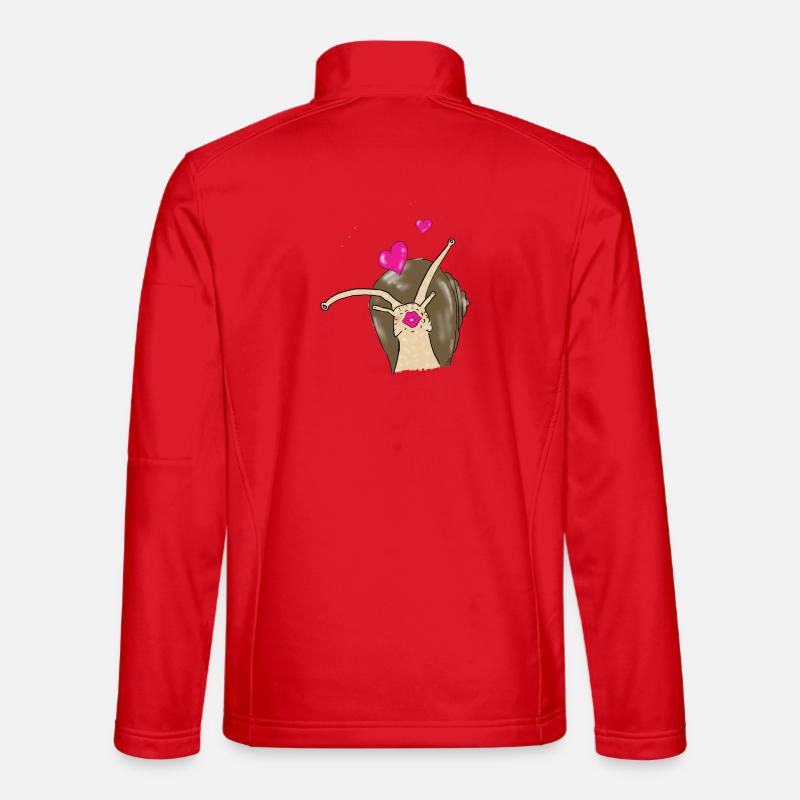 Schnecke - Unisex Softshelljacke - Rot