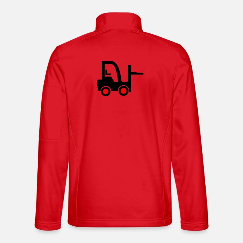 Chariot élévateur - Veste en tissu softshell Unisexe - rouge