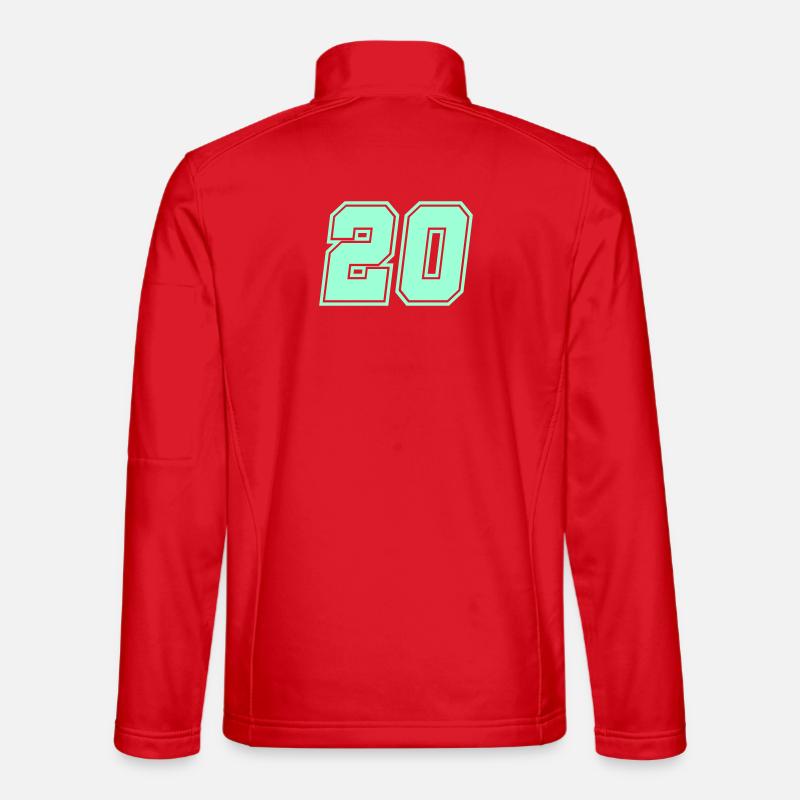 20- - Veste en tissu softshell Unisexe - rouge