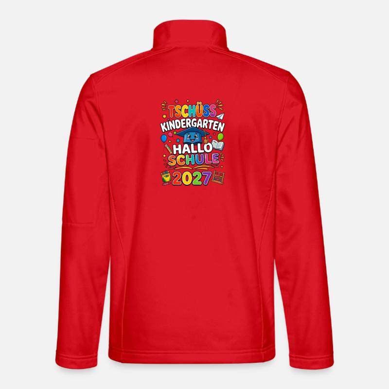 Tschüss Kindergarten Hallo Schule 2027 Unisex Softshelljacke