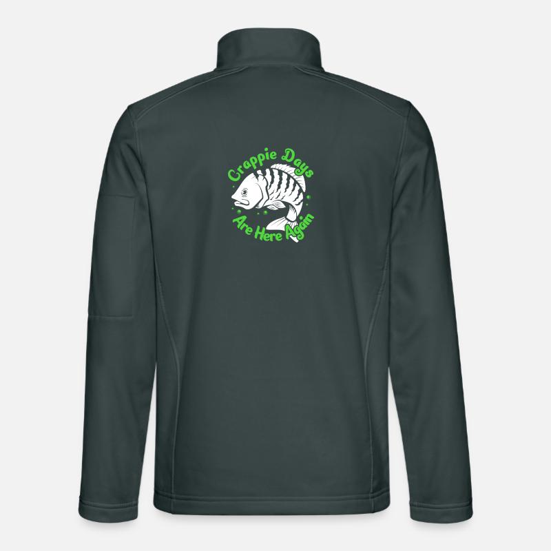 Perch, Crappie, Fish, Sunfish Unisex Softshell Jacket