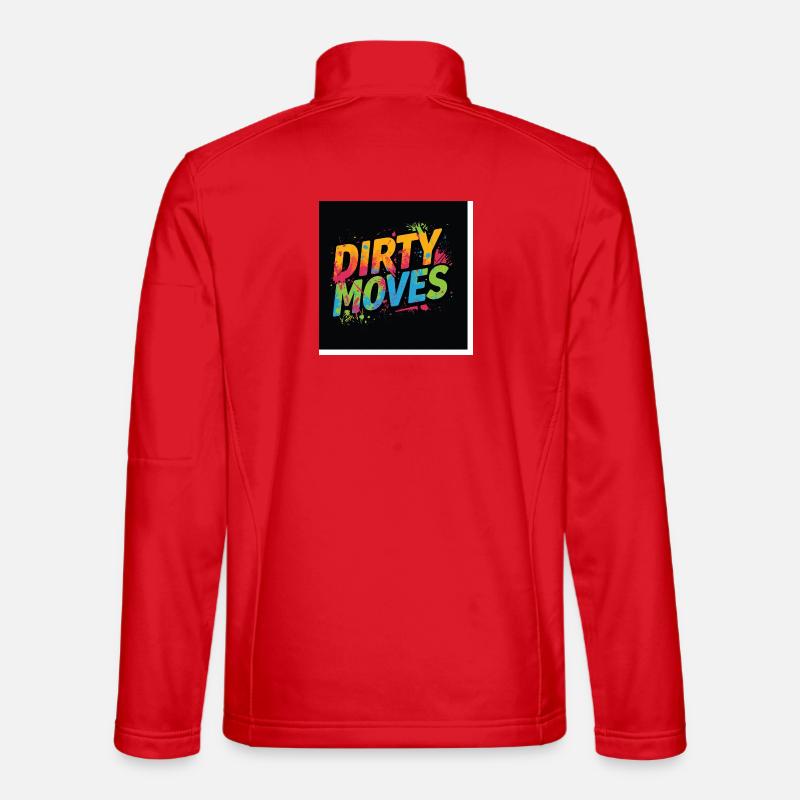 Coups sales - Veste en tissu softshell Unisexe - rouge