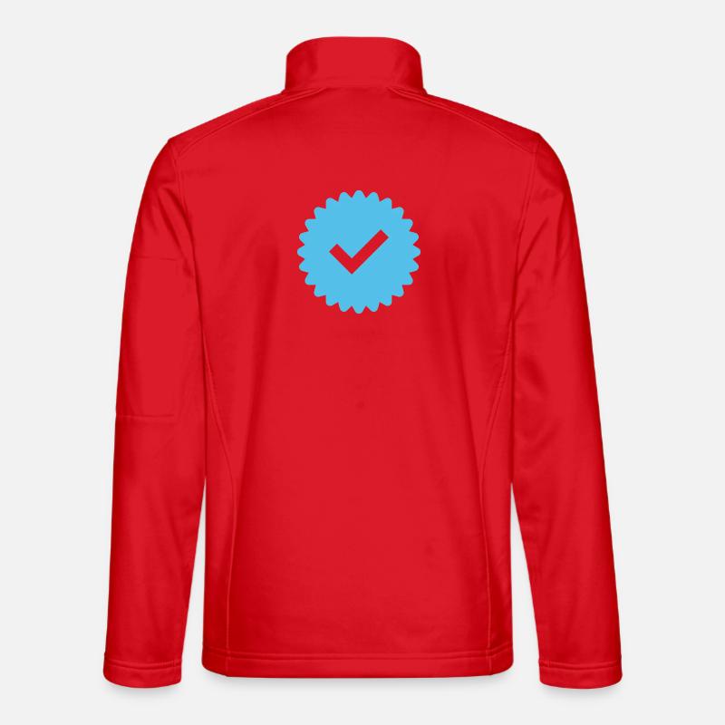 Blue Tick Abzeichen - Unisex Softshelljacke - Rot