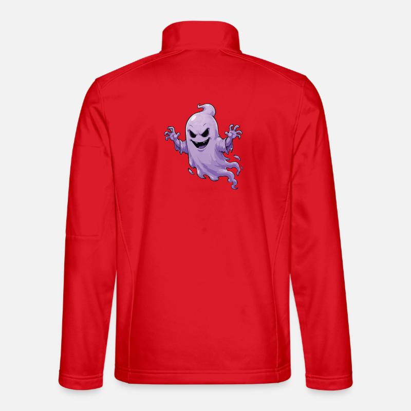 Ghost Haunted Design Unisex Softshell Jacket