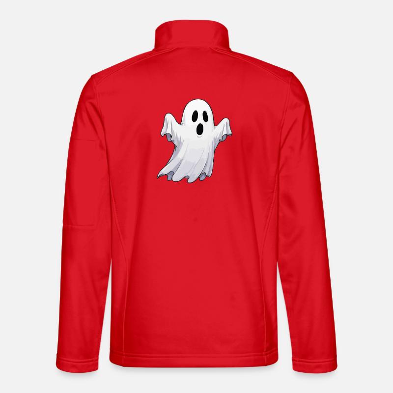 Friendly Haunted Ghost Unisex Softshell Jacket