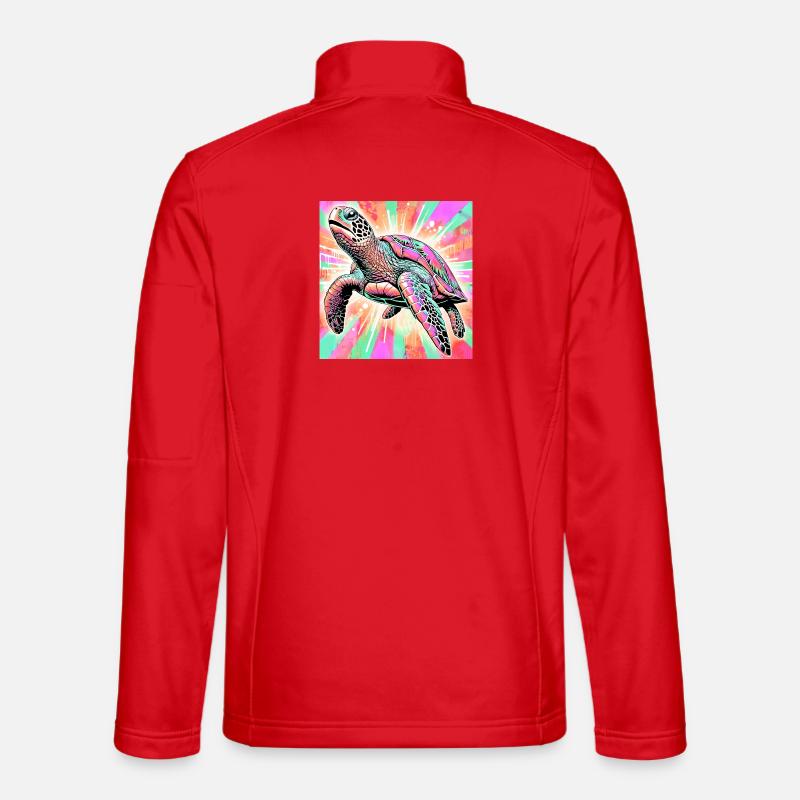 Schildkröte - Unisex Softshelljacke - Rot