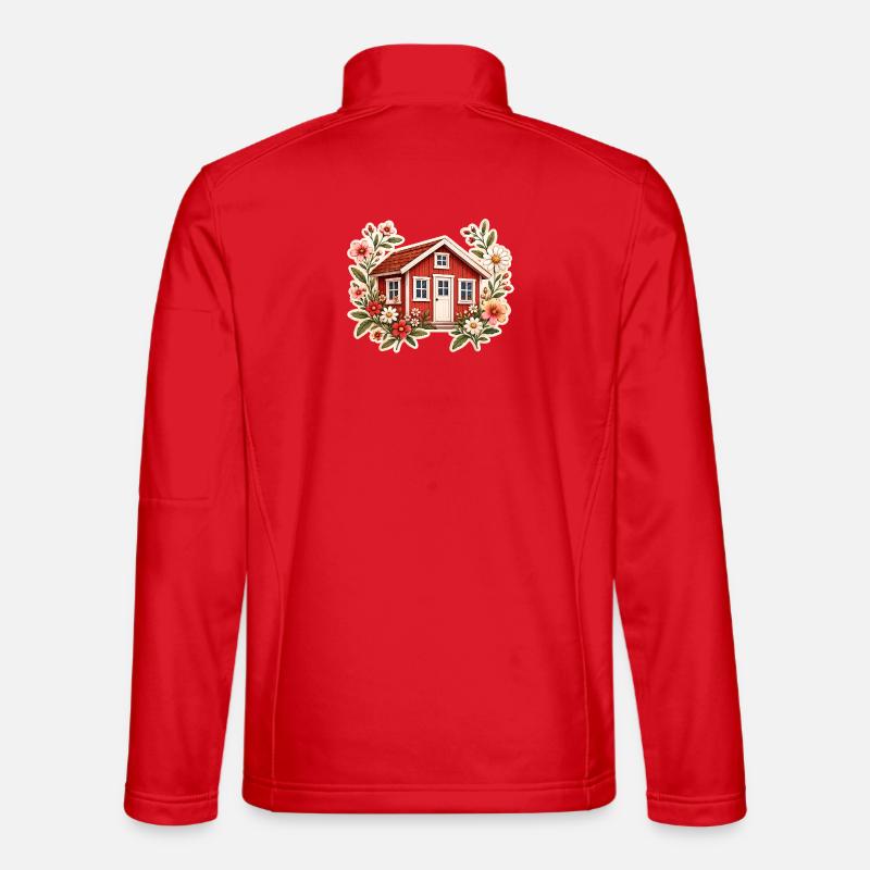 rotes_Haus_2 - Unisex Softshelljacke - Rot