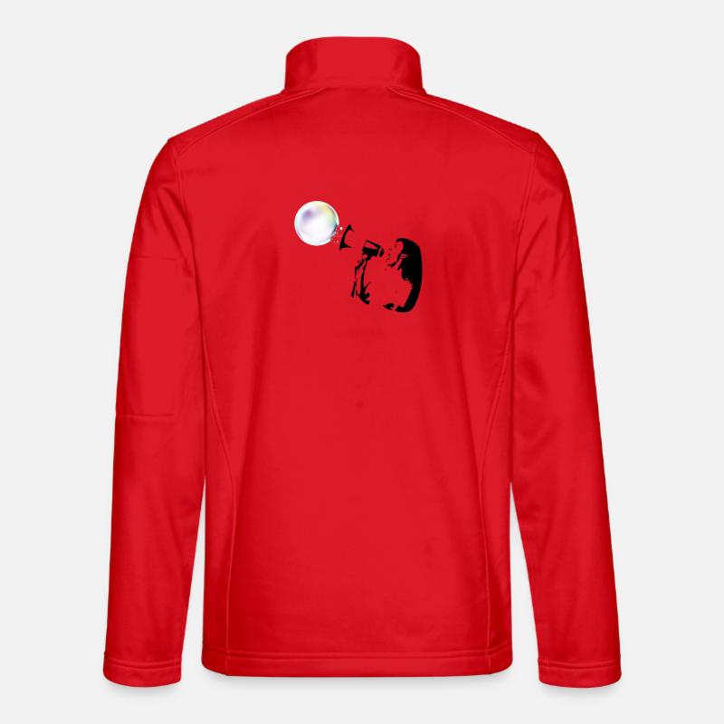bubble shot - Unisex Softshell Jacket - red