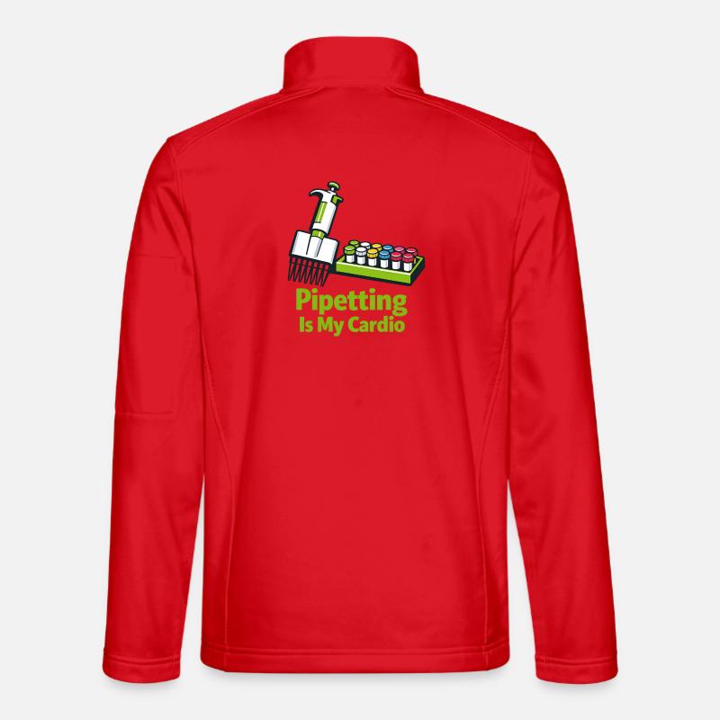 Pipetting Is My Cardio - Unisex Softshelljacke - Rot