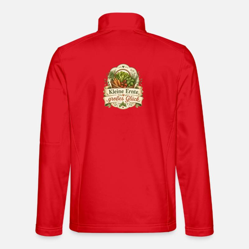 Kleine Ernte, großes Glück - Unisex Softshelljacke - Rot